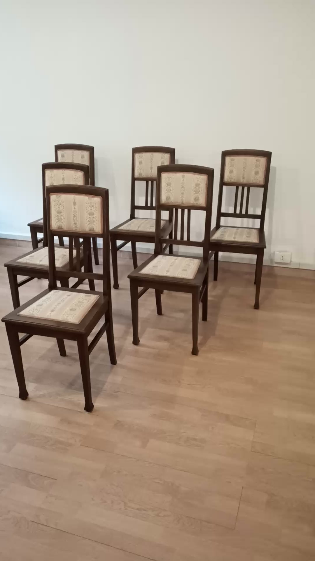 Set di sedie pranzo vintage legno quercia | Sedia Stile Italiano salotto
