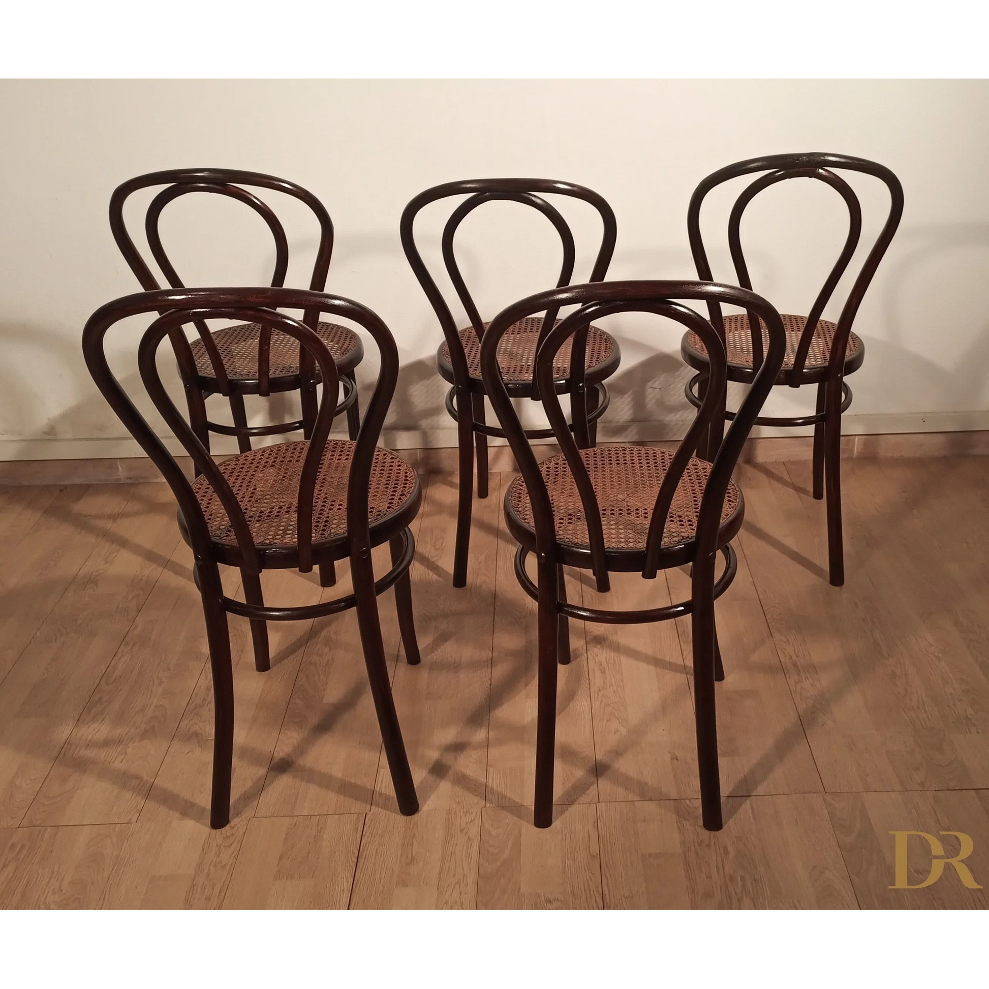 Sedie in stile Thonet, Drava D.D. Maribor Jugoslavia, XXI° secolo , set di 5